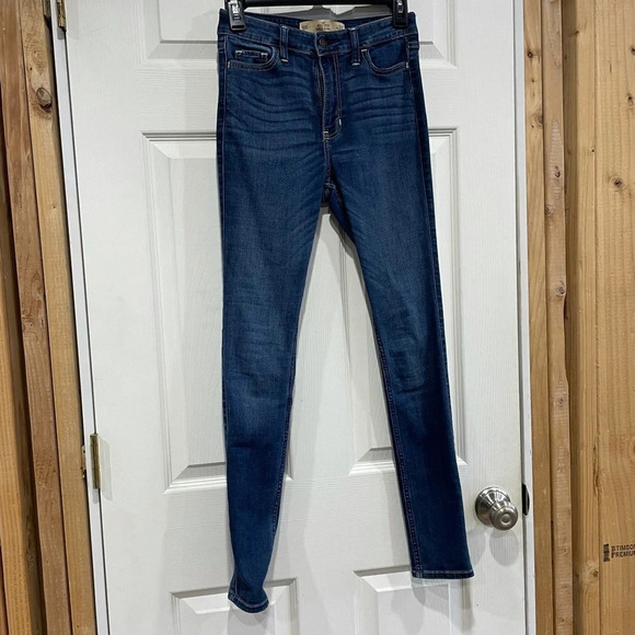 Hollister Jeans Super Skinny High Rise Size 0R 0 Regular - Picture 1 of 7